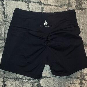 Ryderwear Black Scrunch Booty Shorts High-Waisted Performance